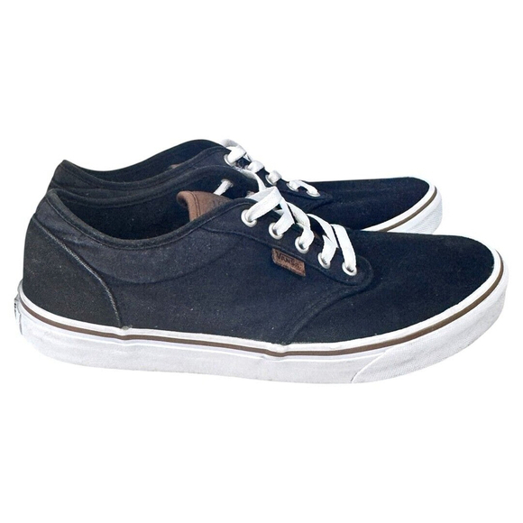 Vans Mens size 10 black Skateboarding Casual Sneaker Low Top Lace Up‎ Canvas - Picture 5 of 5